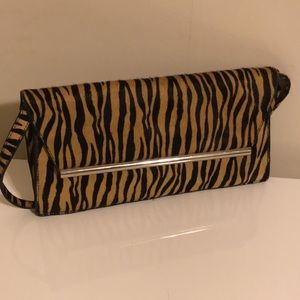 Kate Landry calf hair shoulder bag
